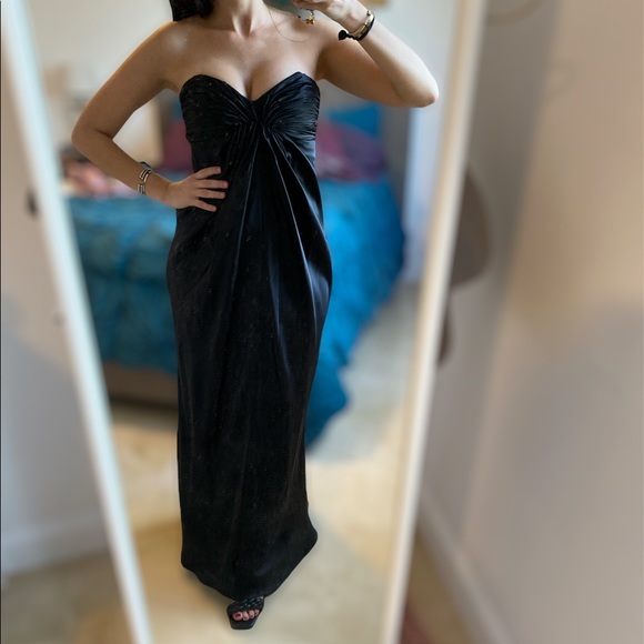 Laundry by Design Dresses & Skirts - Black satin gown by Laundry by Design